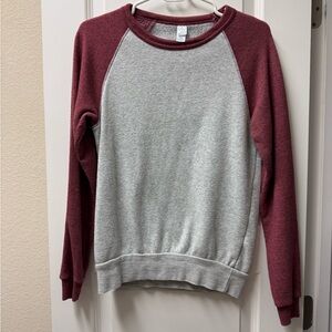 Alternative Burgundy and Gray Sweatshirt